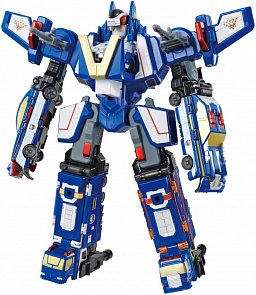 Набор «Voov-G» - Робот-истребитель и 5 автомобилей (Bandai, 84352)